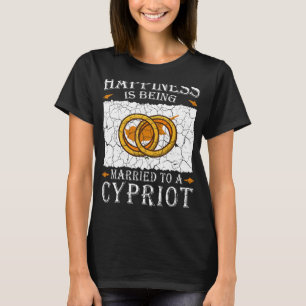 Kypriotiskt äktenskap Cyperns kulturarv Gifta Flag T Shirt