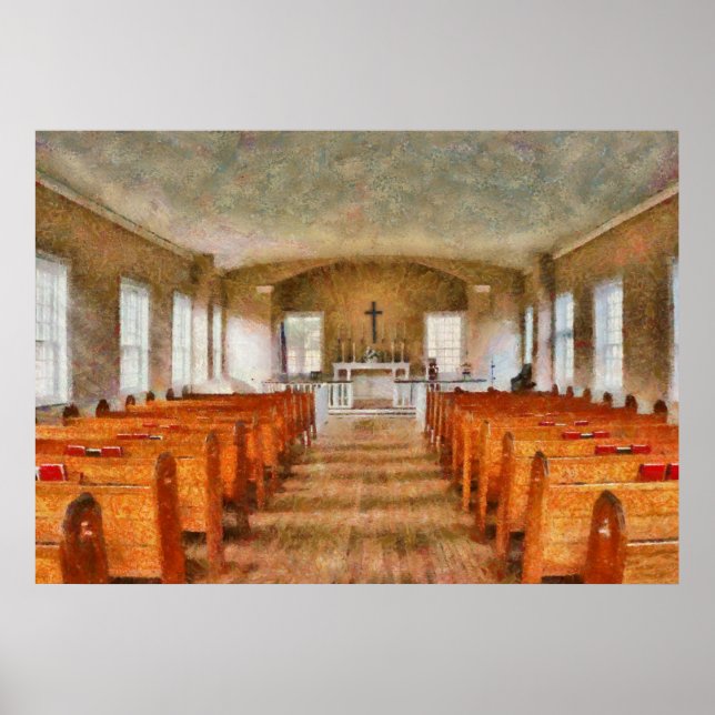 Kyraka - Insidan av en kyrka Poster (Framsidan)