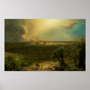 Kyraka - Jerusalem från Olivberget Poster