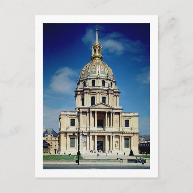 Kyrans utsida, påbörjade 1676 (bild) vykort (Framsida)