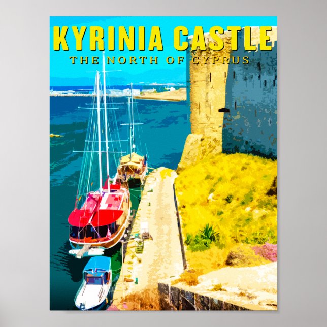 kyrenia castle - norra delen av cyprus poster (Framsidan)