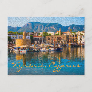 Kyrenia, Cypern: Oljemålning Photograph Vykort