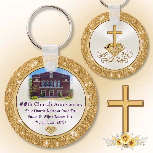 Kyrfoto, 7-dagars Adventist-nyckelkedjor Nyckelring (Church anniversary favors. Pastor appreciation party favors. Cross Keychains. Cheap church favors. )