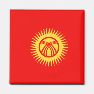Kyrghyzstan flagga magnet