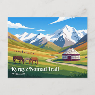 Kyrgyz Nomad Trail, Kirgizistan Vykort