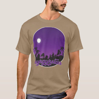 kyrgyzstan By night with Palms  T Shirt