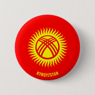 Kyrgyzstan Flag Charming Patriotic Knapp