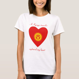 Kyrgyzstan Flag Kärlek T-Shirt