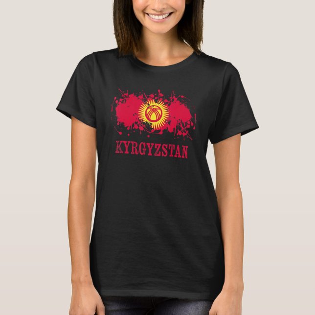 Kyrgyzstian enthusiasts for Kirgisija and Kyrgyzst T Shirt (Framsida)