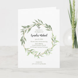 Kyriakos Grekisk-ortodox Church Baptism Program