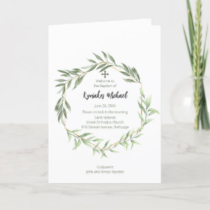 Kyriakos Grekisk-ortodox Church Baptism Program