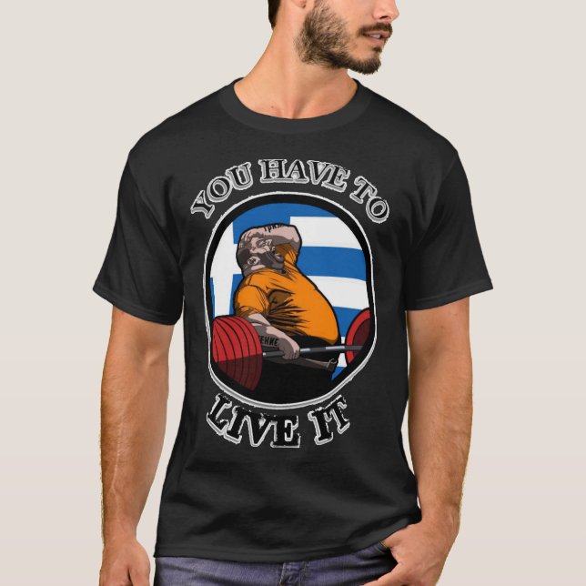 KYRIAKOS GRIZZLY, DU MÅSTE LEVA DET GREKLAND POWER T SHIRT (Framsida)
