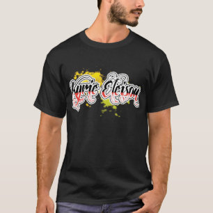 Kyrie Eleison Religiösa Phrase Stylized Text T-shirt