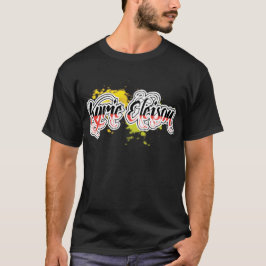 Kyrie Eleison Religiösa Phrase Stylized Text Tröja