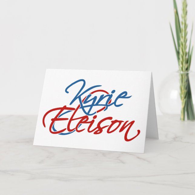 Kyrie Eleison Tack Kort (Framsida)