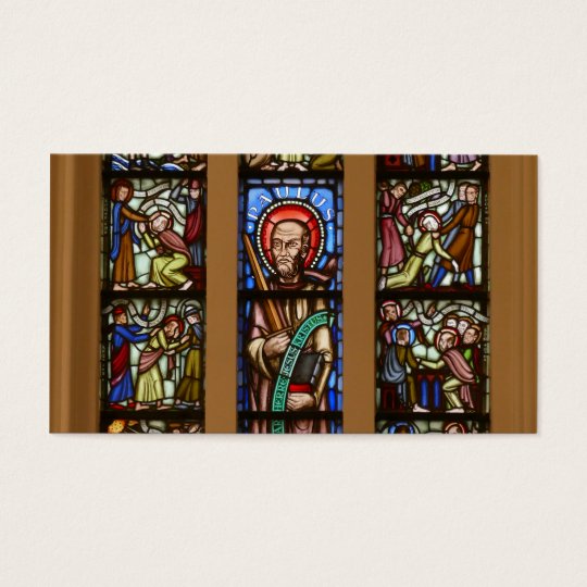 kyrk-fönster, glas-mosaik visitkort