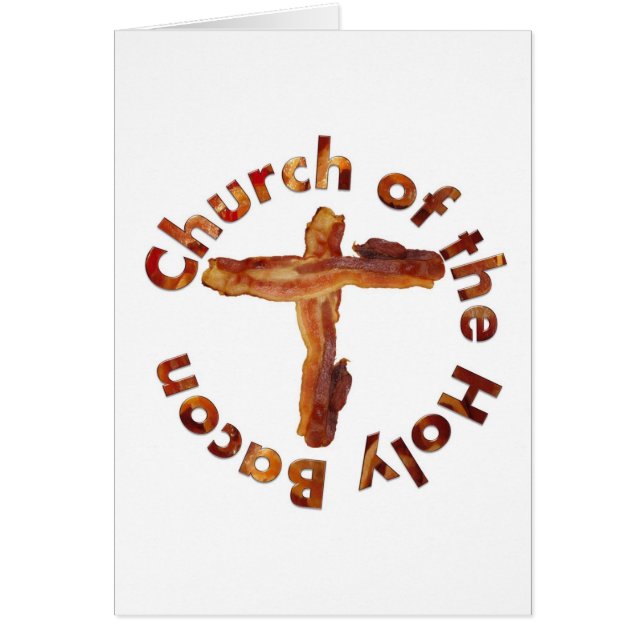 Kyrka av den heliga baconen hälsningskort (Framsidan)