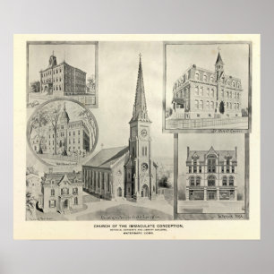 Kyrka av den obefläckade befruktningen, Waterbury Poster