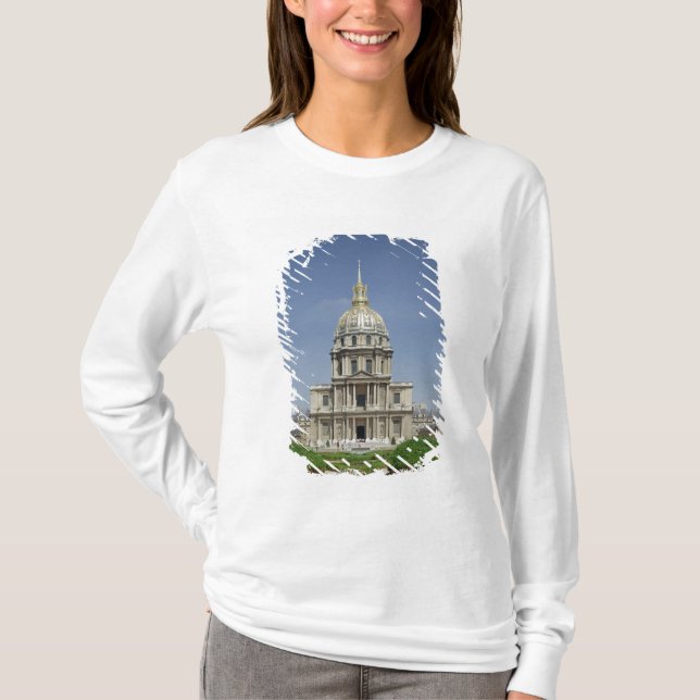 Kyrka av Invalidesen som byggas 1679-1708 T-shirt (Framsida)