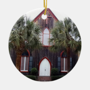Kyrka av kor - Bluffton, South Carolina Julgransprydnad Keramik