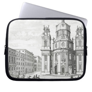 Kyrka av Notre Dame, Salzburg, Österrike, från Laptop Fodral