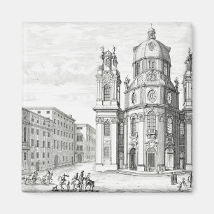 Kyrka av Notre Dame, Salzburg, Österrike, från Magnet