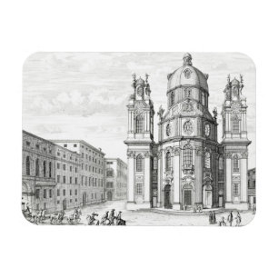 Kyrka av Notre Dame, Salzburg, Österrike, från Magnet