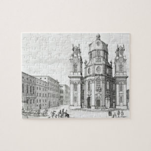 Kyrka av Notre Dame, Salzburg, Österrike, från Pussel
