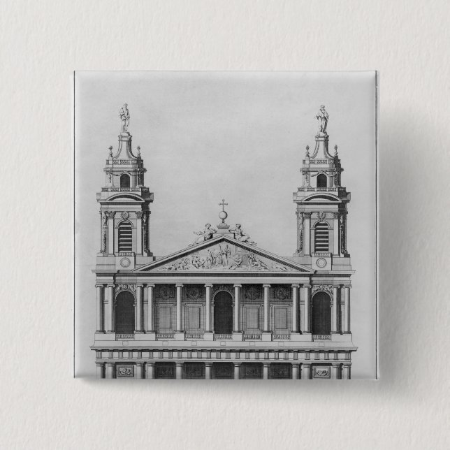 Kyrka av Sanktt-Sulpice Knapp (Framsida)