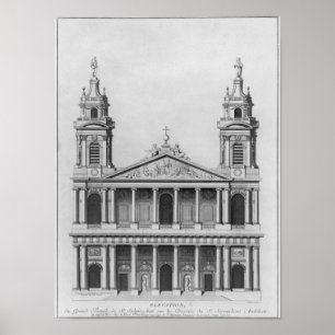 Kyrka av Sanktt-Sulpice Poster
