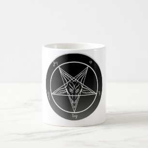 Kyrka av Satan Noir Sigil av den Baphomet muggen Kaffemugg