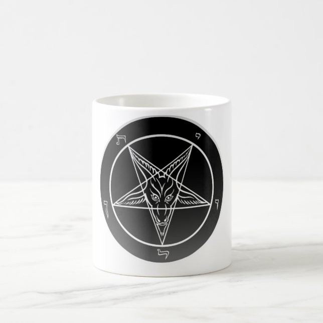 Kyrka av Satan Noir Sigil av den Baphomet muggen Kaffemugg (Center)