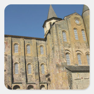 Kyrka av St. Foy, börjad c.1050 av abboten Odolri Fyrkantigt Klistermärke
