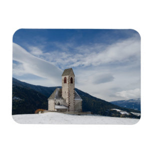Kyrka av St. Jakob i Villnöss rektangelmagnet Magnet