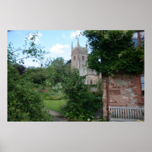 Kyrka av St Thomas av Canterbury, Cothelstone, UK Poster