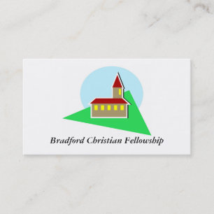 Kyrka Bradford kristengemenskap Visitkort