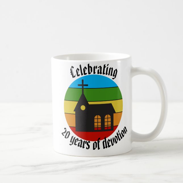 Kyrka - Firar 20 år av hängivenhet Kaffemugg (Höger)