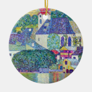 Kyrka för St. Wolfgang av Gustav Klimt, Julgransprydnad Keramik