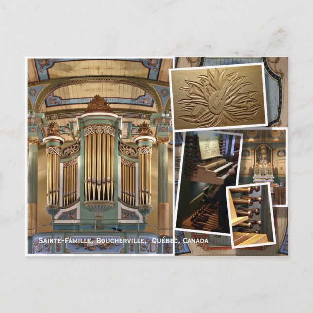 Kyrka för Ste Famille, Boucherville, Québec Vykort (Framsida)