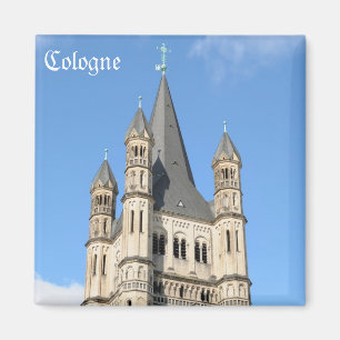 kyrka Gross St. Martin i Köln souvenir Magnet