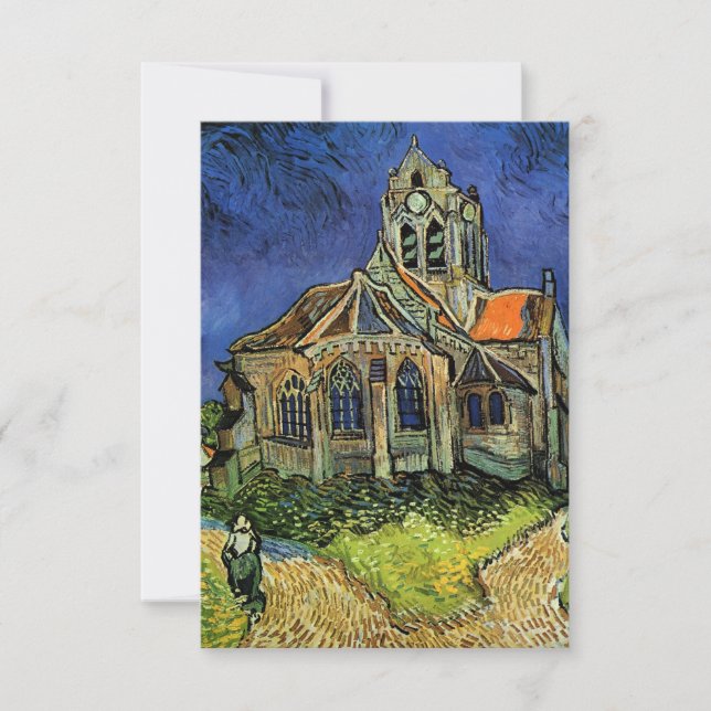 Kyrka i Auvers av Vincent van Gogh Bröllop Spara Datumet (Framsida)