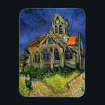 Kyrka i Auvers av Vincent van Gogh Magnet<br><div class="desc">Kyrkan i Auvers av Vincent van Gogh är en vintage bra konst post impressionism arkitektonisk målning. En yttre syn på en kyrka med nedfläckad glasfönster och ett figur som går mot Chapel längs en kullstolpe väg. Om konstnären: Vincent Willem van Gogh (1853-1890) var en av de mest berömd Post impressionist-målarna...</div>