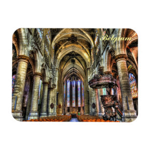 Kyrka i Belgien Magnet