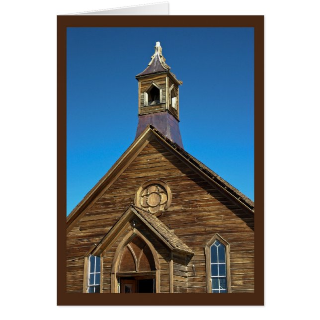 Kyrka i Bodie, CA - kort nummer 2 (Framsidan)