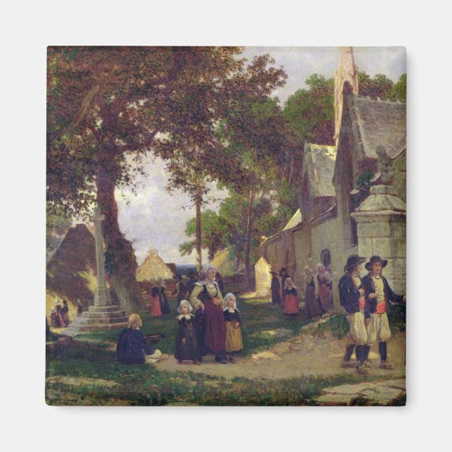 Kyrka i Bretagne Magnet (Framsidan)