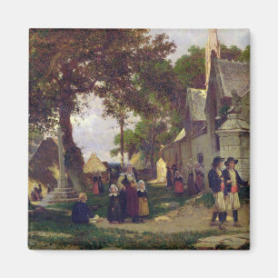 Kyrka i Brittany Magnet
