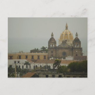 Kyrka i Cartagena, Colombia Vykort