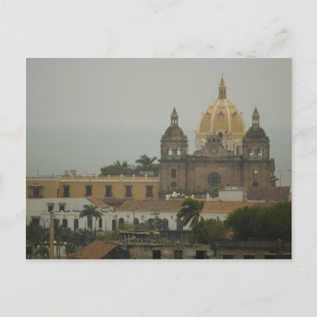 Kyrka i Cartagena, Colombia Vykort (Framsida)