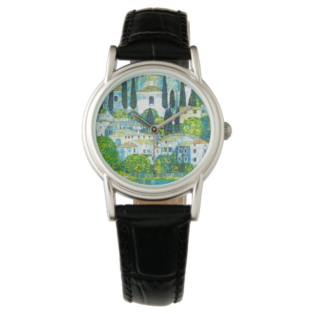 Kyrka i Cassone Gustav Klimt Armbandsur (Framsida)
