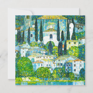 Kyrka i Cassone Gustav Klimt Inbjudningar